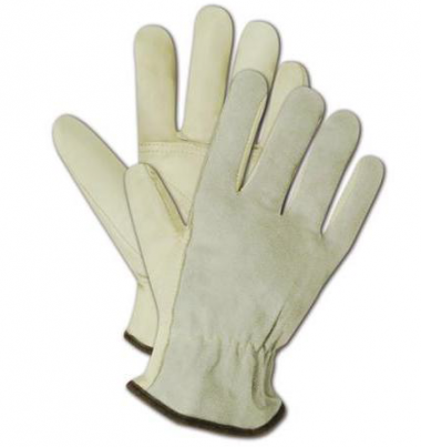 Welding/Driver All Leather Gloves with Palm Patch / Pair 1